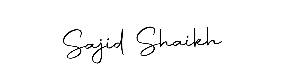 How to make Sajid Shaikh signature? Autography-DOLnW is a professional autograph style. Create handwritten signature for Sajid Shaikh name. Sajid Shaikh signature style 10 images and pictures png