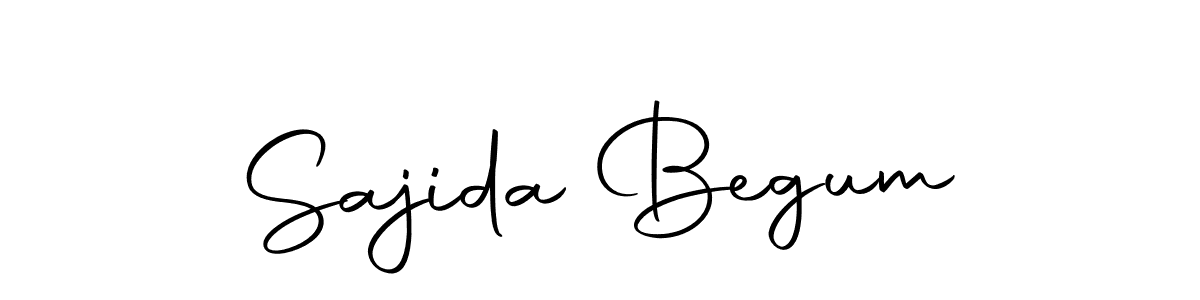 How to make Sajida Begum name signature. Use Autography-DOLnW style for creating short signs online. This is the latest handwritten sign. Sajida Begum signature style 10 images and pictures png