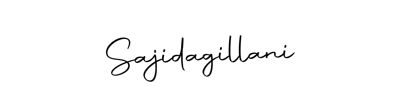 Make a beautiful signature design for name Sajidagillani. With this signature (Autography-DOLnW) style, you can create a handwritten signature for free. Sajidagillani signature style 10 images and pictures png