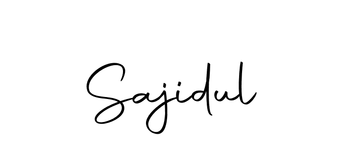 Design your own signature with our free online signature maker. With this signature software, you can create a handwritten (Autography-DOLnW) signature for name Sajidul. Sajidul signature style 10 images and pictures png