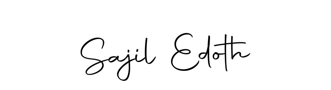 The best way (Autography-DOLnW) to make a short signature is to pick only two or three words in your name. The name Sajil Edoth include a total of six letters. For converting this name. Sajil Edoth signature style 10 images and pictures png