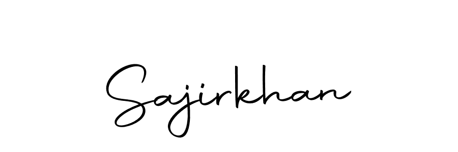 Create a beautiful signature design for name Sajirkhan. With this signature (Autography-DOLnW) fonts, you can make a handwritten signature for free. Sajirkhan signature style 10 images and pictures png
