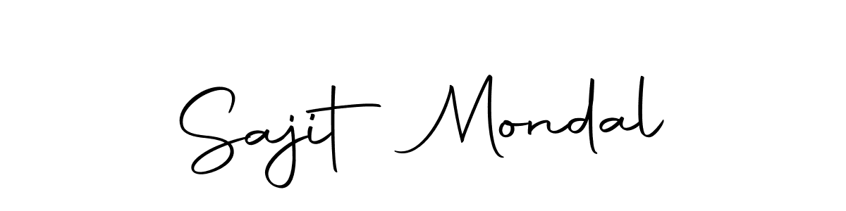 Make a beautiful signature design for name Sajit Mondal. Use this online signature maker to create a handwritten signature for free. Sajit Mondal signature style 10 images and pictures png