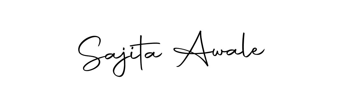 Create a beautiful signature design for name Sajita Awale. With this signature (Autography-DOLnW) fonts, you can make a handwritten signature for free. Sajita Awale signature style 10 images and pictures png