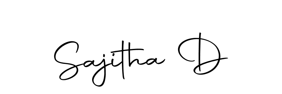 You should practise on your own different ways (Autography-DOLnW) to write your name (Sajitha D) in signature. don't let someone else do it for you. Sajitha D signature style 10 images and pictures png