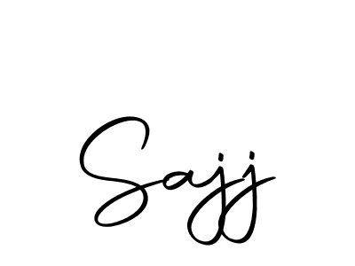 Design your own signature with our free online signature maker. With this signature software, you can create a handwritten (Autography-DOLnW) signature for name Sajj. Sajj signature style 10 images and pictures png