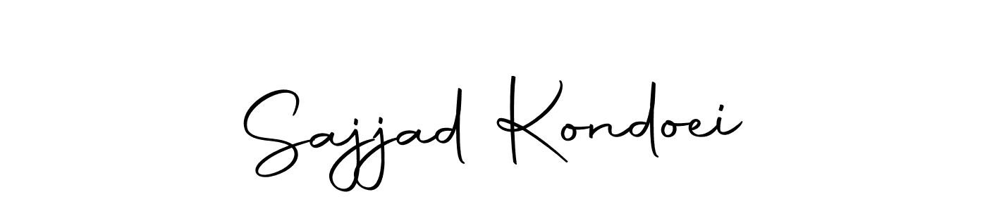 Design your own signature with our free online signature maker. With this signature software, you can create a handwritten (Autography-DOLnW) signature for name Sajjad Kondoei. Sajjad Kondoei signature style 10 images and pictures png