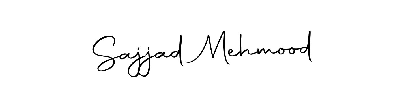 How to make Sajjad Mehmood name signature. Use Autography-DOLnW style for creating short signs online. This is the latest handwritten sign. Sajjad Mehmood signature style 10 images and pictures png