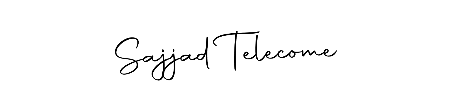 This is the best signature style for the Sajjad Telecome name. Also you like these signature font (Autography-DOLnW). Mix name signature. Sajjad Telecome signature style 10 images and pictures png