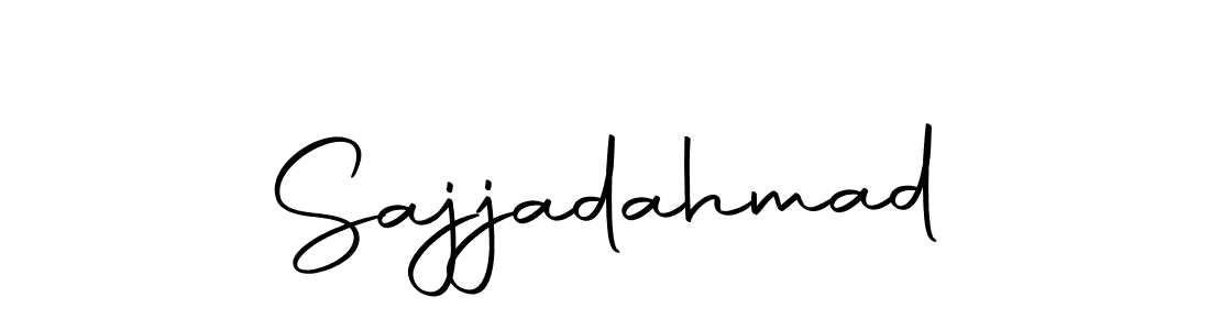 Create a beautiful signature design for name Sajjadahmad. With this signature (Autography-DOLnW) fonts, you can make a handwritten signature for free. Sajjadahmad signature style 10 images and pictures png