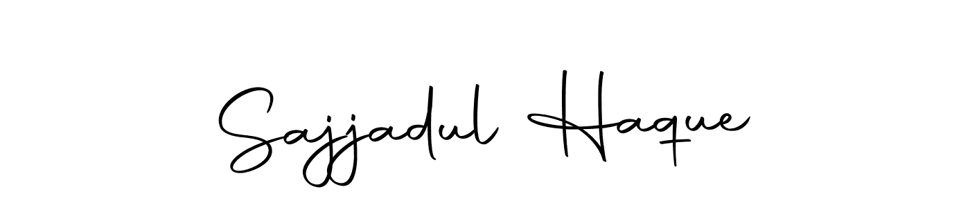 Create a beautiful signature design for name Sajjadul Haque. With this signature (Autography-DOLnW) fonts, you can make a handwritten signature for free. Sajjadul Haque signature style 10 images and pictures png