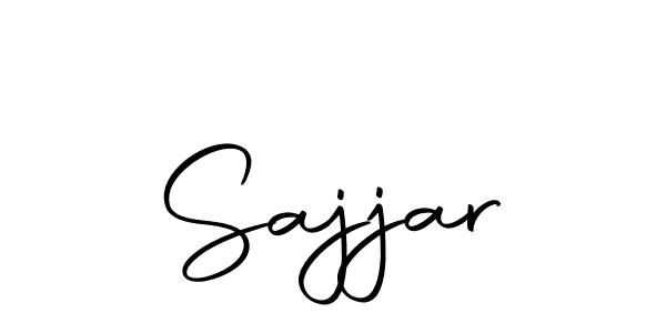 Make a beautiful signature design for name Sajjar. Use this online signature maker to create a handwritten signature for free. Sajjar signature style 10 images and pictures png