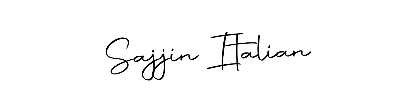 Make a beautiful signature design for name Sajjin Italian. With this signature (Autography-DOLnW) style, you can create a handwritten signature for free. Sajjin Italian signature style 10 images and pictures png