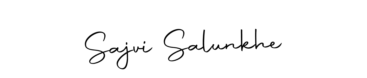 if you are searching for the best signature style for your name Sajvi Salunkhe. so please give up your signature search. here we have designed multiple signature styles  using Autography-DOLnW. Sajvi Salunkhe signature style 10 images and pictures png