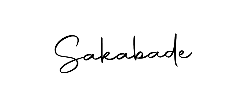 Use a signature maker to create a handwritten signature online. With this signature software, you can design (Autography-DOLnW) your own signature for name Sakabade. Sakabade signature style 10 images and pictures png