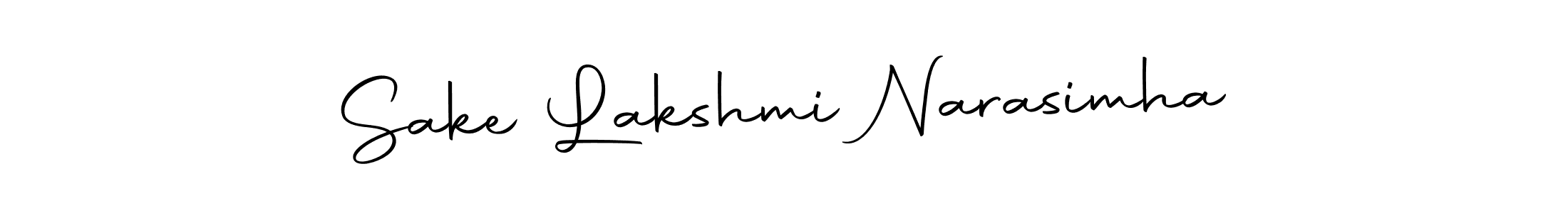 Design your own signature with our free online signature maker. With this signature software, you can create a handwritten (Autography-DOLnW) signature for name Sake Lakshmi Narasimha. Sake Lakshmi Narasimha signature style 10 images and pictures png