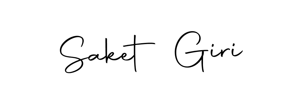 Create a beautiful signature design for name Saket Giri. With this signature (Autography-DOLnW) fonts, you can make a handwritten signature for free. Saket Giri signature style 10 images and pictures png
