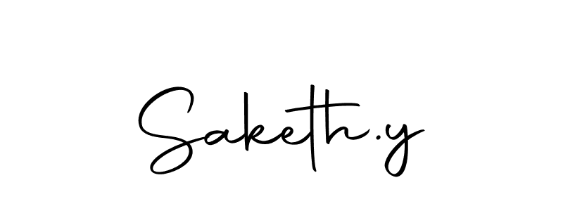 Use a signature maker to create a handwritten signature online. With this signature software, you can design (Autography-DOLnW) your own signature for name Saketh.y. Saketh.y signature style 10 images and pictures png