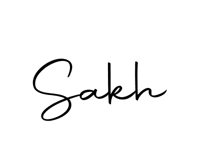 Design your own signature with our free online signature maker. With this signature software, you can create a handwritten (Autography-DOLnW) signature for name Sakh. Sakh signature style 10 images and pictures png