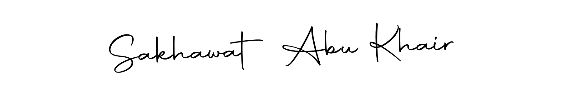 Create a beautiful signature design for name Sakhawat Abu Khair. With this signature (Autography-DOLnW) fonts, you can make a handwritten signature for free. Sakhawat Abu Khair signature style 10 images and pictures png