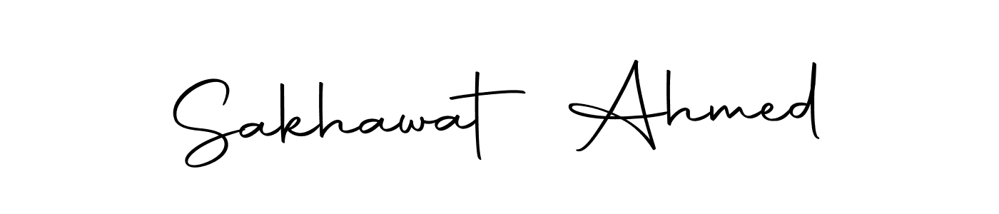 Use a signature maker to create a handwritten signature online. With this signature software, you can design (Autography-DOLnW) your own signature for name Sakhawat Ahmed. Sakhawat Ahmed signature style 10 images and pictures png