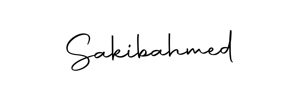 Use a signature maker to create a handwritten signature online. With this signature software, you can design (Autography-DOLnW) your own signature for name Sakibahmed. Sakibahmed signature style 10 images and pictures png