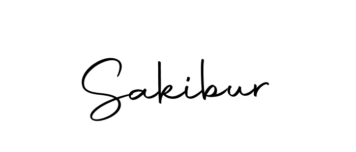 Design your own signature with our free online signature maker. With this signature software, you can create a handwritten (Autography-DOLnW) signature for name Sakibur. Sakibur signature style 10 images and pictures png