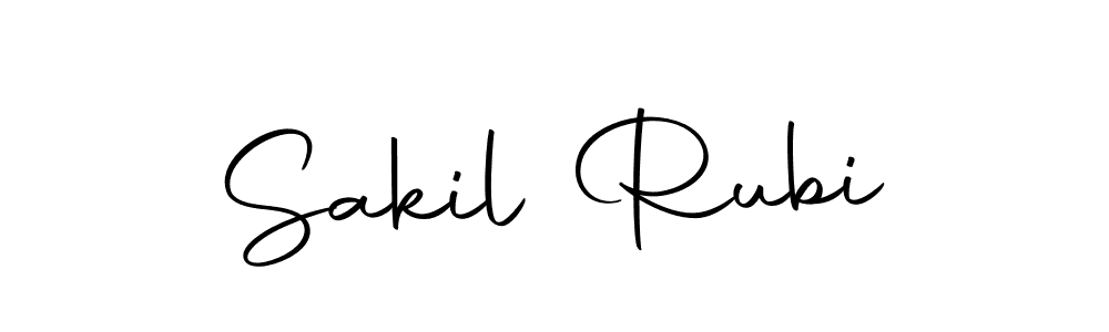 This is the best signature style for the Sakil Rubi name. Also you like these signature font (Autography-DOLnW). Mix name signature. Sakil Rubi signature style 10 images and pictures png