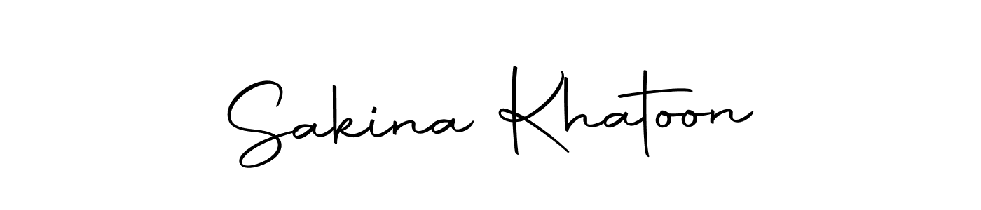 How to make Sakina Khatoon name signature. Use Autography-DOLnW style for creating short signs online. This is the latest handwritten sign. Sakina Khatoon signature style 10 images and pictures png