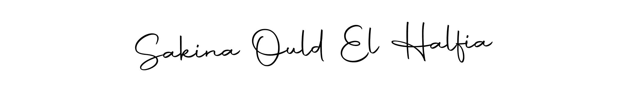 The best way (Autography-DOLnW) to make a short signature is to pick only two or three words in your name. The name Sakina Ould El Halfia include a total of six letters. For converting this name. Sakina Ould El Halfia signature style 10 images and pictures png