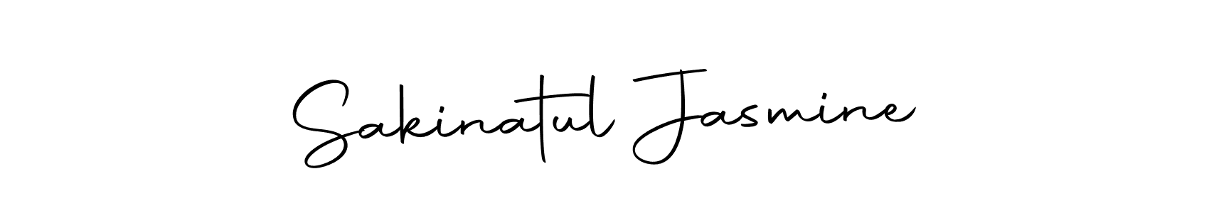 Use a signature maker to create a handwritten signature online. With this signature software, you can design (Autography-DOLnW) your own signature for name Sakinatul Jasmine. Sakinatul Jasmine signature style 10 images and pictures png