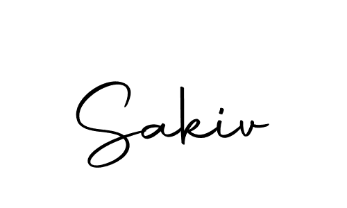 The best way (Autography-DOLnW) to make a short signature is to pick only two or three words in your name. The name Sakiv include a total of six letters. For converting this name. Sakiv signature style 10 images and pictures png