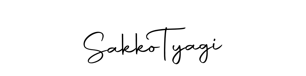 Design your own signature with our free online signature maker. With this signature software, you can create a handwritten (Autography-DOLnW) signature for name Sakko  Tyagi. Sakko  Tyagi signature style 10 images and pictures png