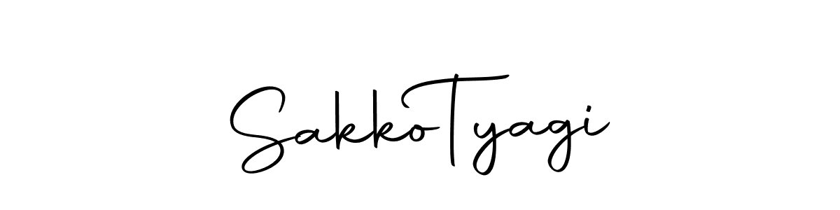 Make a beautiful signature design for name Sakko  Tyagi. With this signature (Autography-DOLnW) style, you can create a handwritten signature for free. Sakko  Tyagi signature style 10 images and pictures png