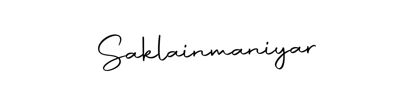 Use a signature maker to create a handwritten signature online. With this signature software, you can design (Autography-DOLnW) your own signature for name Saklainmaniyar. Saklainmaniyar signature style 10 images and pictures png