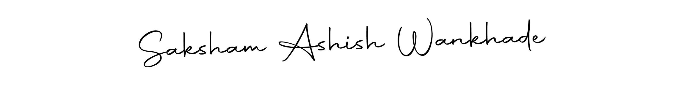 Make a beautiful signature design for name Saksham Ashish Wankhade. Use this online signature maker to create a handwritten signature for free. Saksham Ashish Wankhade signature style 10 images and pictures png