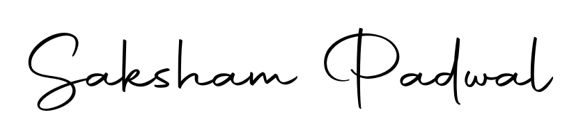 The Autography-DOLnW font gives name Saksham Padwal a signature that looks effortless yet distinguished. Download high-res PNG instantly. Saksham Padwal signature style 10 images and pictures png