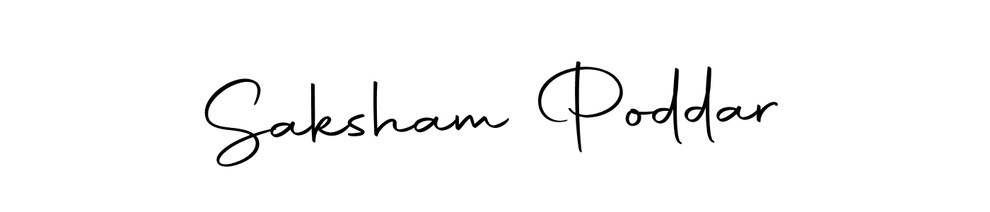 Use a signature maker to create a handwritten signature online. With this signature software, you can design (Autography-DOLnW) your own signature for name Saksham Poddar. Saksham Poddar signature style 10 images and pictures png