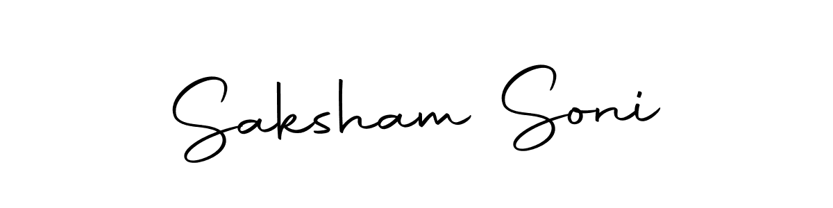 if you are searching for the best signature style for your name Saksham Soni. so please give up your signature search. here we have designed multiple signature styles  using Autography-DOLnW. Saksham Soni signature style 10 images and pictures png