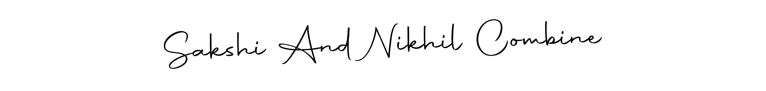 You can use this online signature creator to create a handwritten signature for the name Sakshi And Nikhil Combine. This is the best online autograph maker. Sakshi And Nikhil Combine signature style 10 images and pictures png