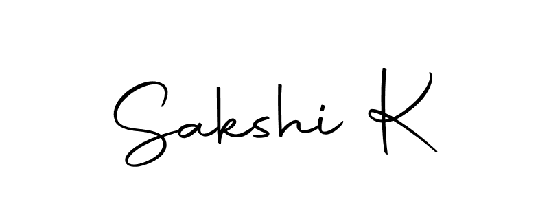 Make a beautiful signature design for name Sakshi K. Use this online signature maker to create a handwritten signature for free. Sakshi K signature style 10 images and pictures png