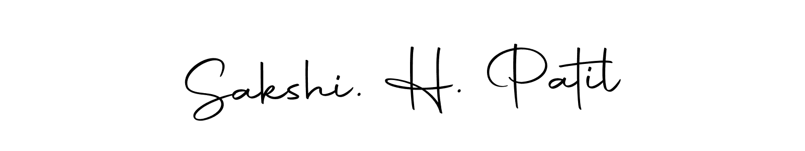 Use a signature maker to create a handwritten signature online. With this signature software, you can design (Autography-DOLnW) your own signature for name Sakshi. H. Patil. Sakshi. H. Patil signature style 10 images and pictures png