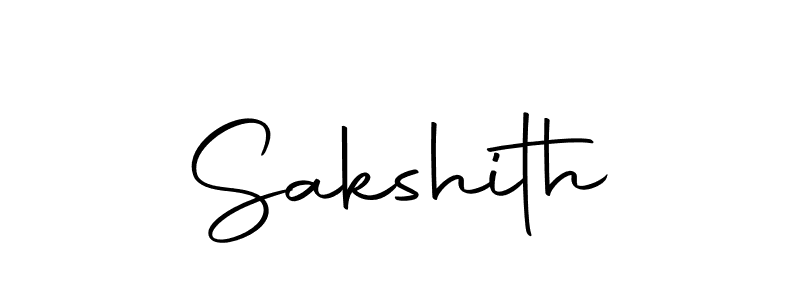 Design your own signature with our free online signature maker. With this signature software, you can create a handwritten (Autography-DOLnW) signature for name Sakshith. Sakshith signature style 10 images and pictures png