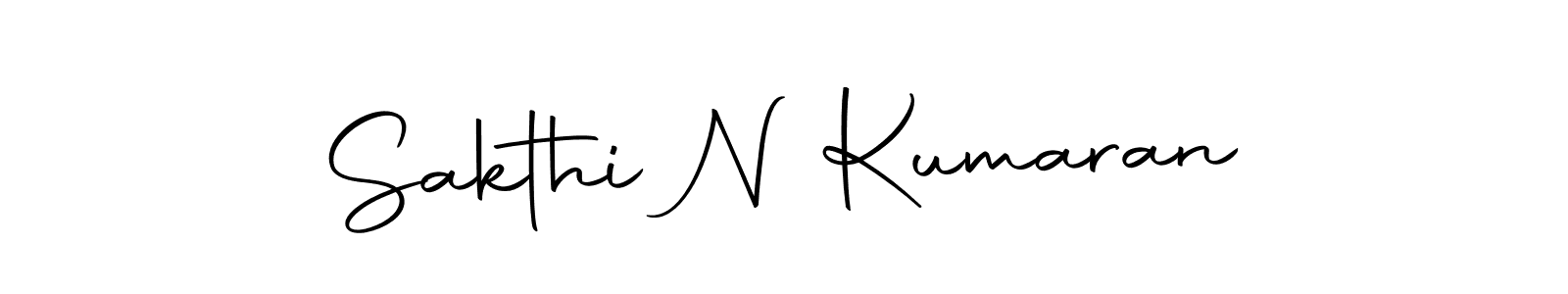 Also we have Sakthi N Kumaran name is the best signature style. Create professional handwritten signature collection using Autography-DOLnW autograph style. Sakthi N Kumaran signature style 10 images and pictures png