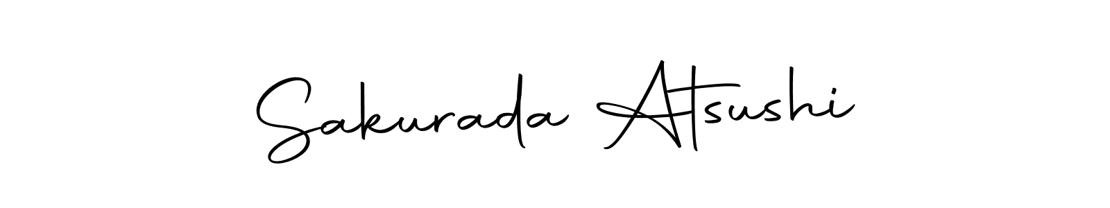 How to make Sakurada Atsushi name signature. Use Autography-DOLnW style for creating short signs online. This is the latest handwritten sign. Sakurada Atsushi signature style 10 images and pictures png
