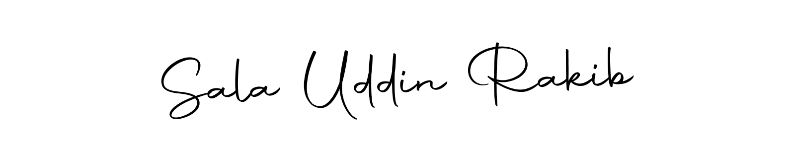 How to make Sala Uddin Rakib name signature. Use Autography-DOLnW style for creating short signs online. This is the latest handwritten sign. Sala Uddin Rakib signature style 10 images and pictures png