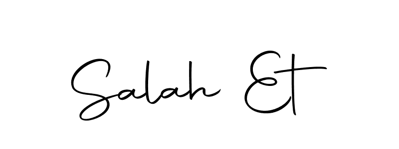 You should practise on your own different ways (Autography-DOLnW) to write your name (Salah Et) in signature. don't let someone else do it for you. Salah Et signature style 10 images and pictures png