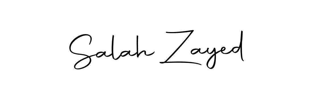 How to make Salah Zayed name signature. Use Autography-DOLnW style for creating short signs online. This is the latest handwritten sign. Salah Zayed signature style 10 images and pictures png