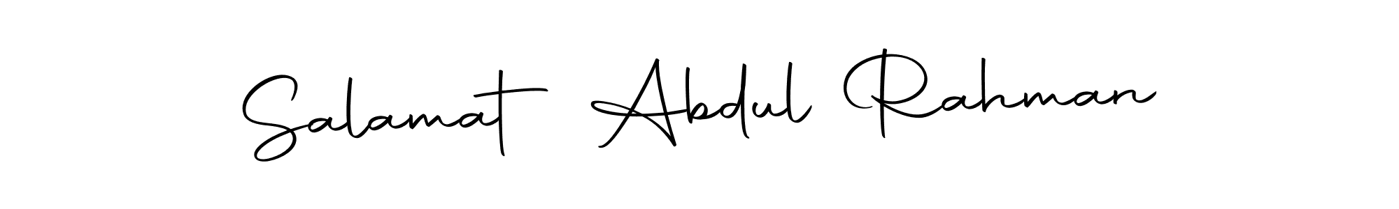 The best way (Autography-DOLnW) to make a short signature is to pick only two or three words in your name. The name Salamat Abdul Rahman include a total of six letters. For converting this name. Salamat Abdul Rahman signature style 10 images and pictures png