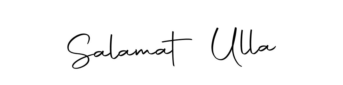 It looks lik you need a new signature style for name Salamat Ulla. Design unique handwritten (Autography-DOLnW) signature with our free signature maker in just a few clicks. Salamat Ulla signature style 10 images and pictures png